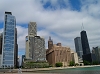 Blick auf Chicago am Lake Michigan